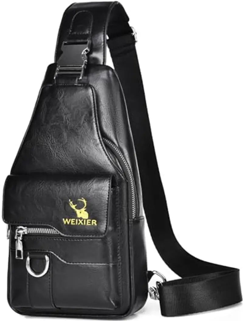 Hjkiopc Borsello Uomo Nero 1886169