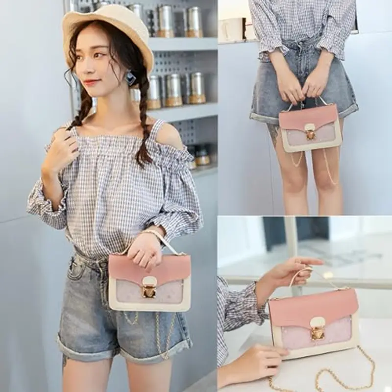 ANPTER Borsa a tracolla Bambina Rosa 815639 miniatura 2