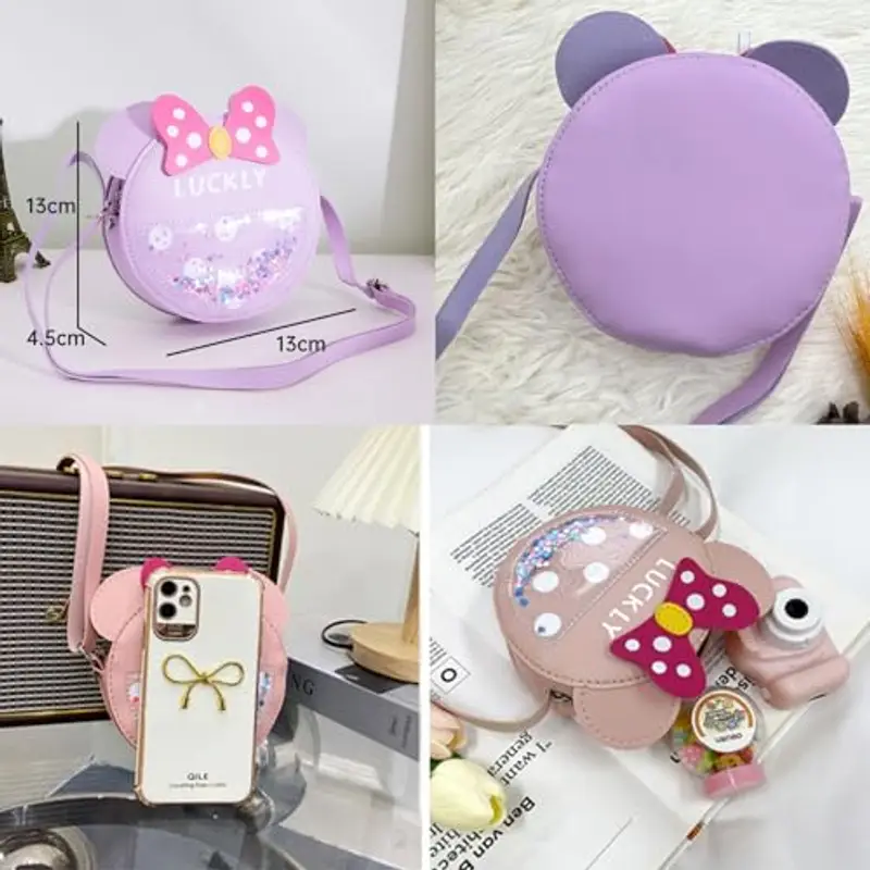 ANPTER Borsa a tracolla Bambina Viola 1608334 miniatura 3