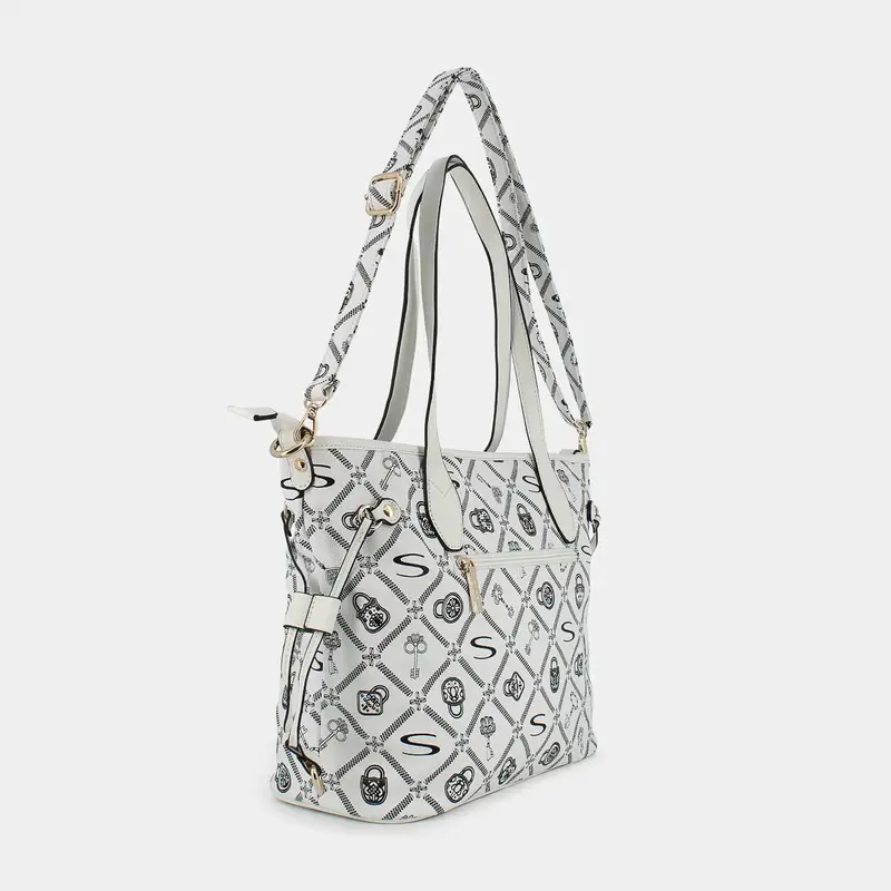 Borse Sheen da Donna, bianco miniatura 2