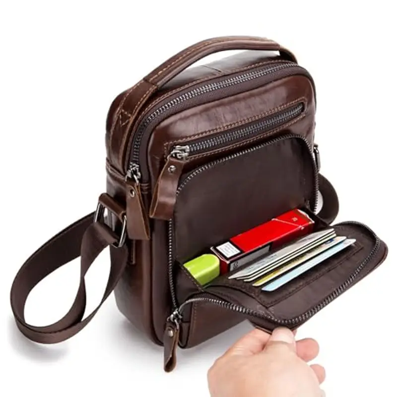 BAIGIO Borsa a tracolla Uomo Marrone 1913104 miniatura 2