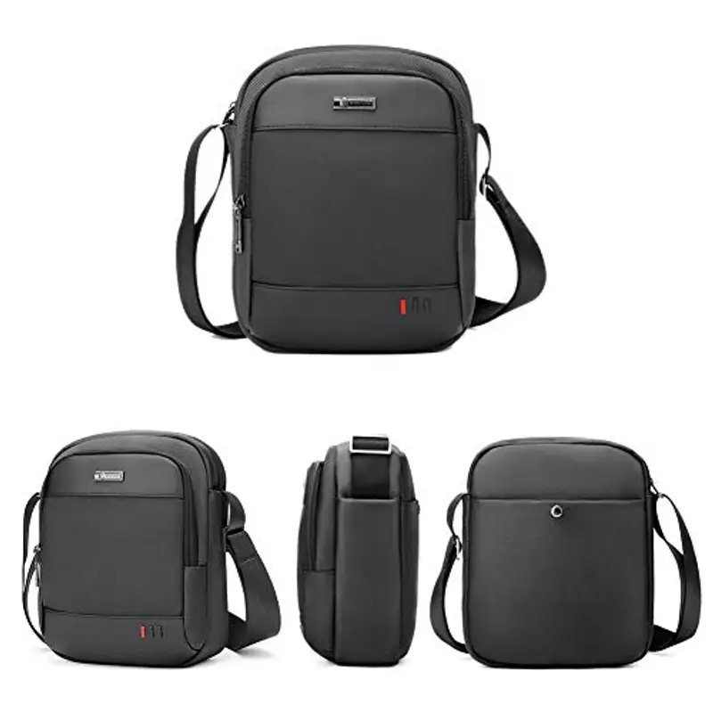 BAIGIO Borsa a tracolla Uomo Nero 1602806 miniatura 2