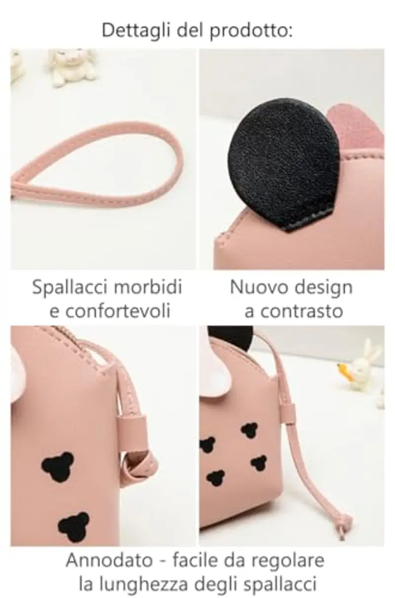 Vologle Borsa a tracolla Bambina Bianco 1598354 miniatura 3