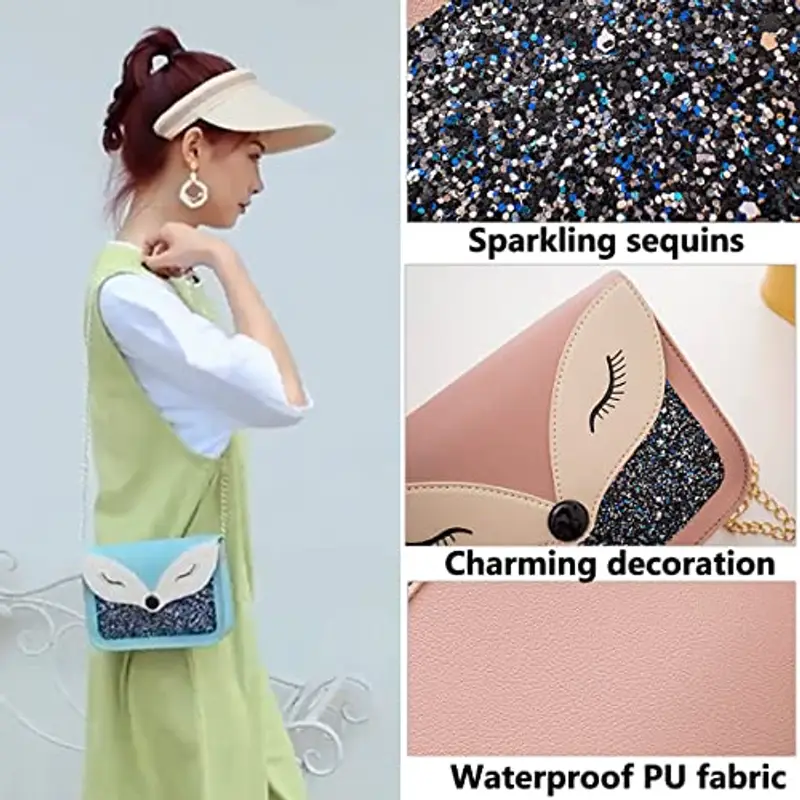 A-QMZL Borsa a tracolla Bambina Blu 1598325 miniatura 3