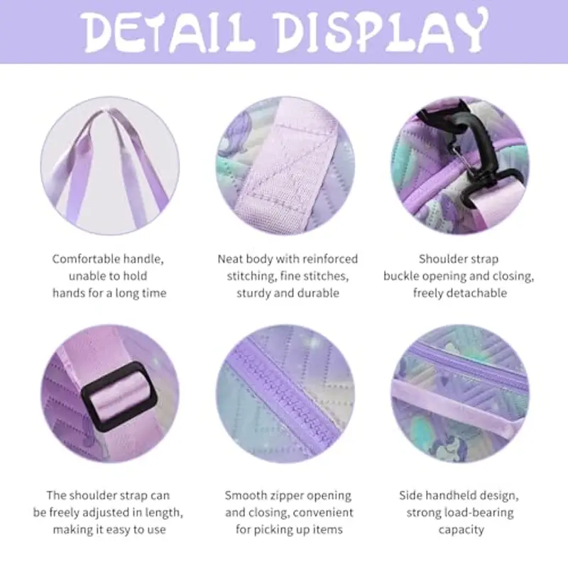 CHENBOOW Borsone da viaggio Bambina Viola 2150244 miniatura 3