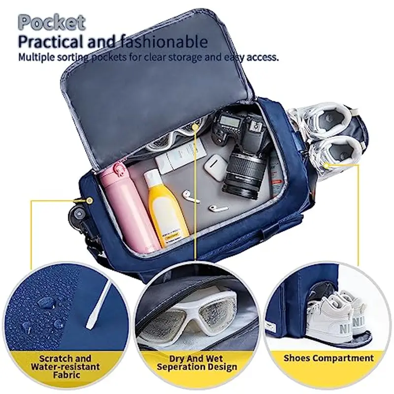 FIORETTO Borsone da viaggio Donna Blu 1990510 miniatura 3