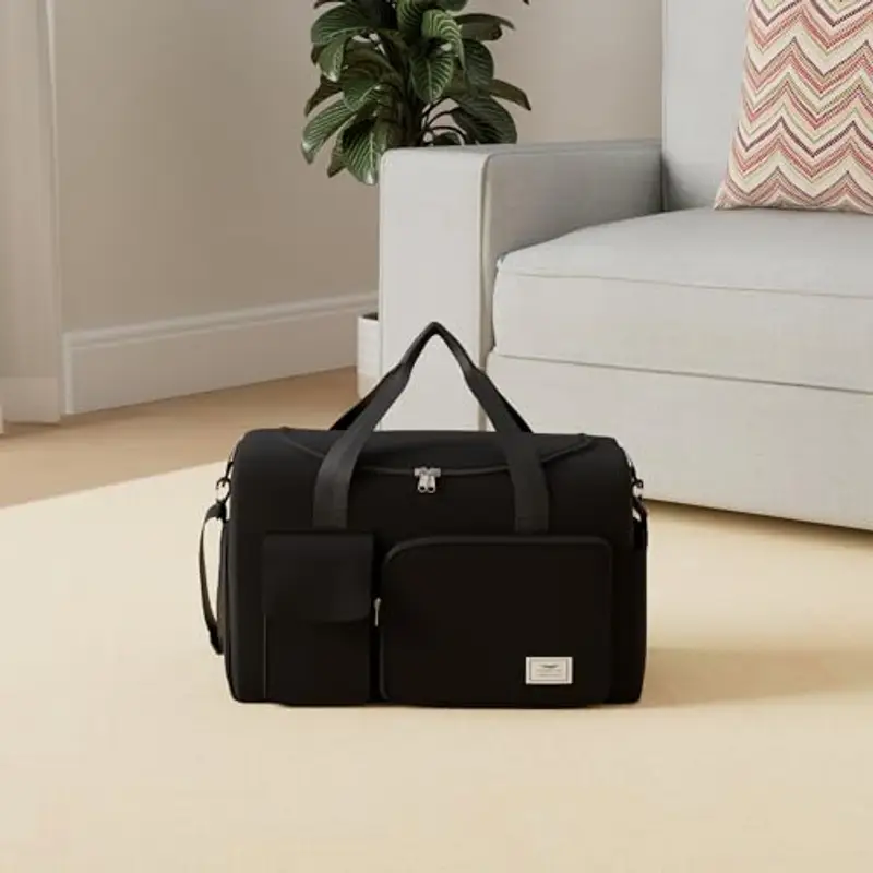 FIORETTO Borsone da viaggio Donna Nero 1145309 miniatura 2