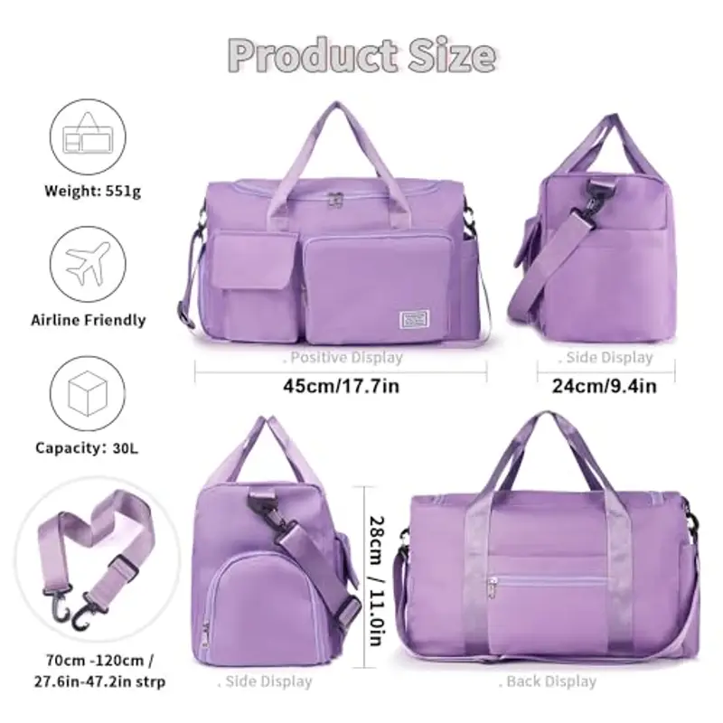 FIORETTO Borsone da viaggio Donna Viola 1962003 miniatura 2