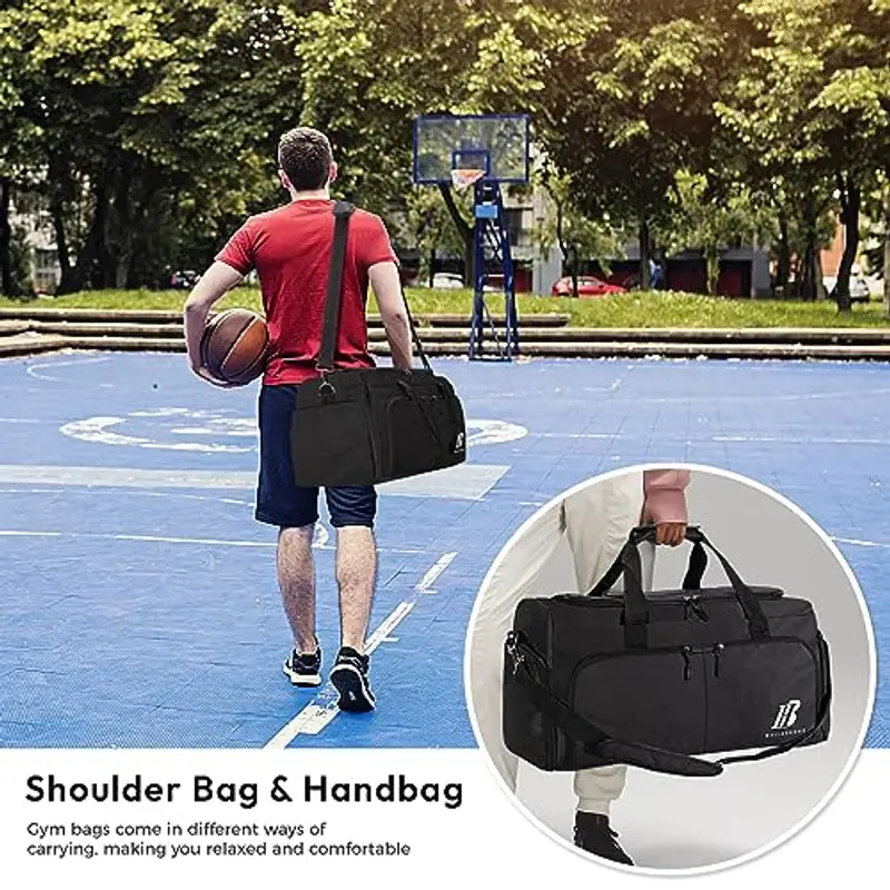 BalladHome Borsone da viaggio Uomo Nero 2198087 miniatura 3