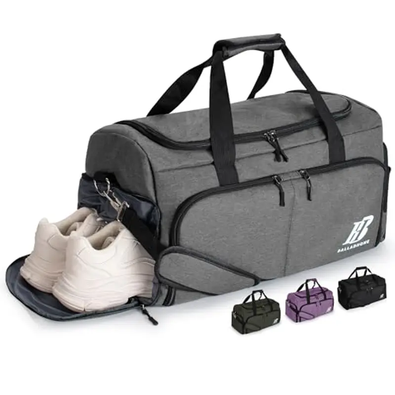 BalladHome Borsone da viaggio Uomo Grigio 1962233