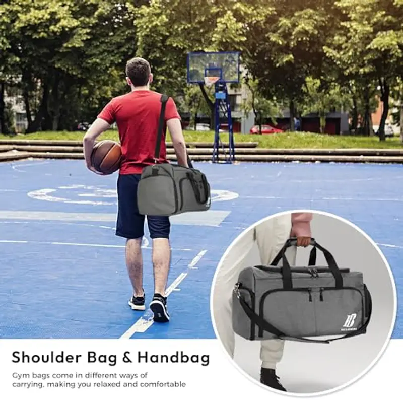 BalladHome Borsone da viaggio Uomo Grigio 1962233 miniatura 3