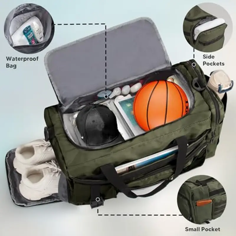 BalladHome Borsone da viaggio Uomo Verde 1962235 miniatura 3