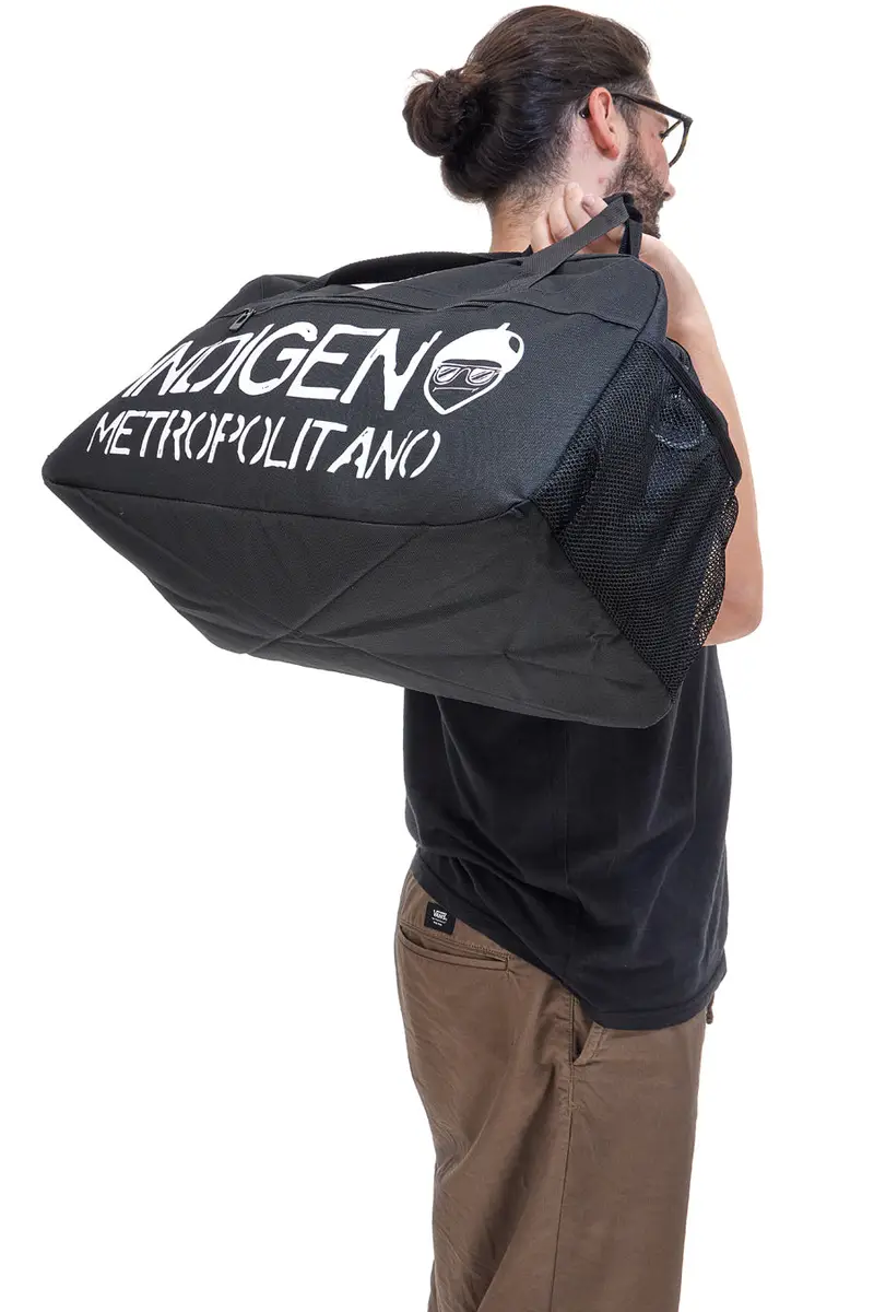 Borsone Sportivo Nero Indigeno Metropolitano 23015 miniatura 2