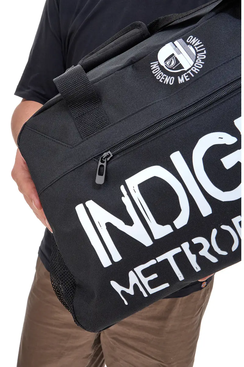 Borsone Sportivo Nero Indigeno Metropolitano 23015 miniatura 3