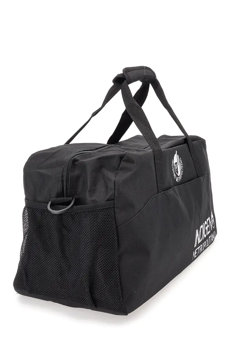 Borsone Sportivo Nero Indigeno Metropolitano 23016 miniatura 3