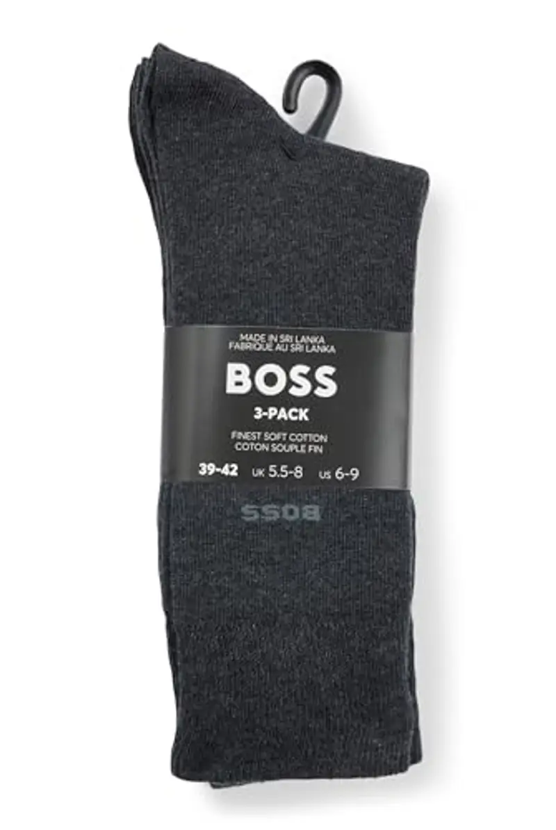 BOSS 3P Rs Uni CC Regular_Socks, Charcoal12, 43-46 Uomini miniatura 3