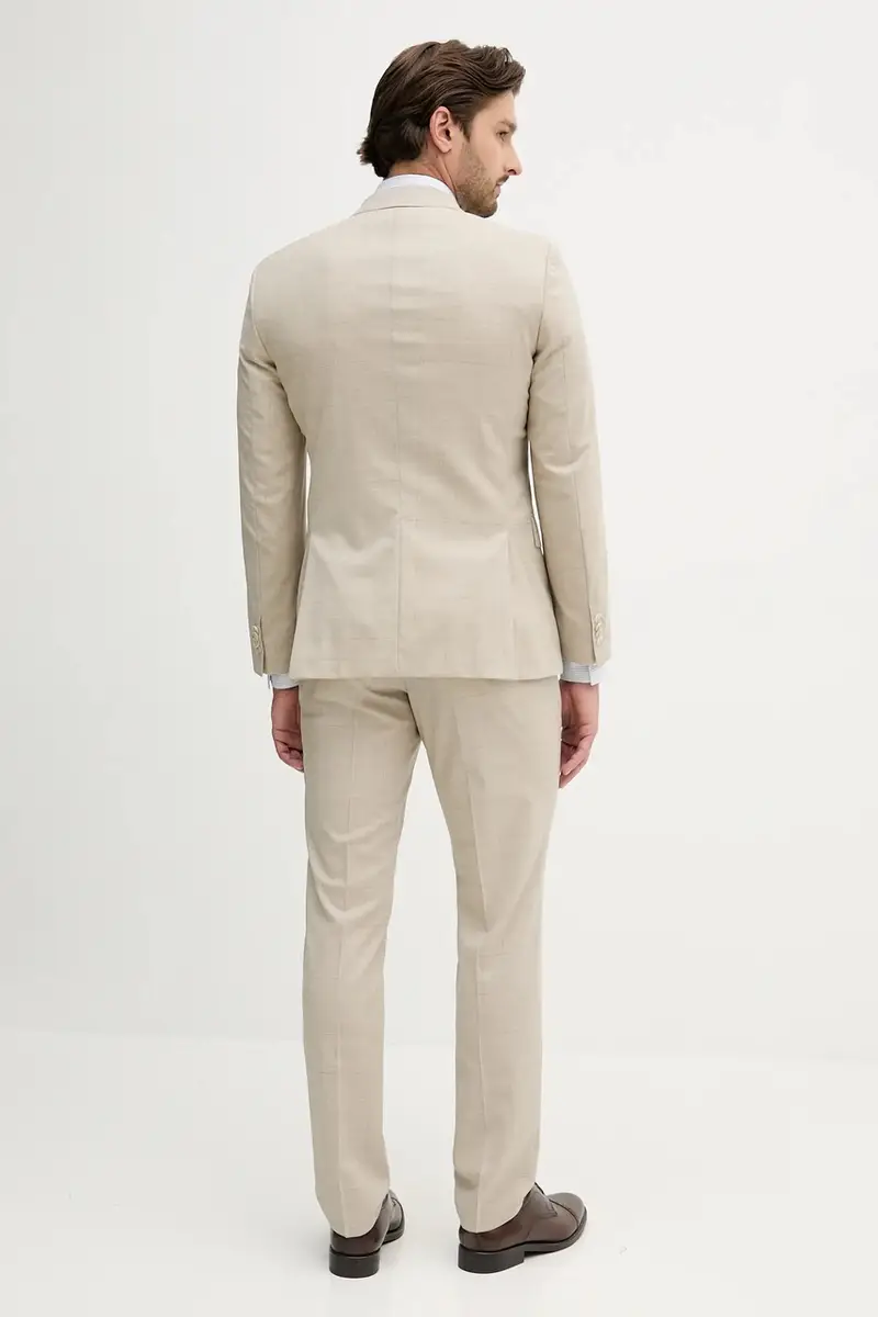 abito in lana uomo colore beige 50546099 miniatura 3