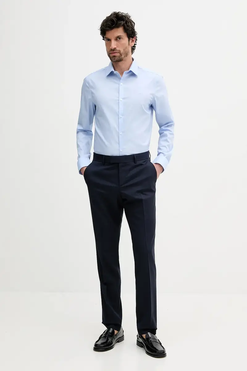 abito in lana uomo colore blu navy 50546099 miniatura 3