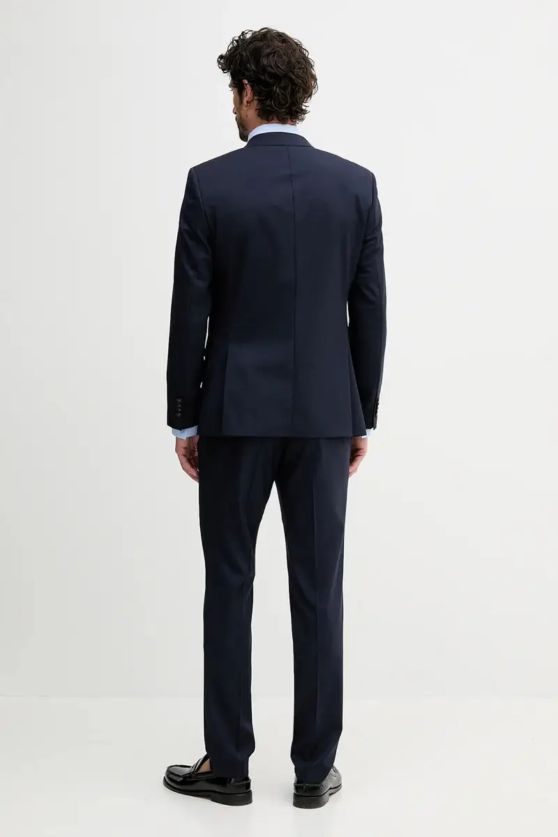 abito in lana uomo colore blu navy 50546099 miniatura 4