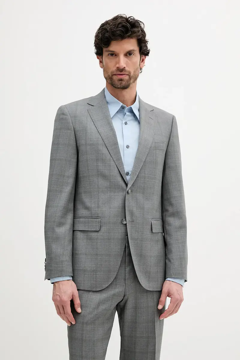 abito in lana uomo colore grigio 50546122 miniatura 2