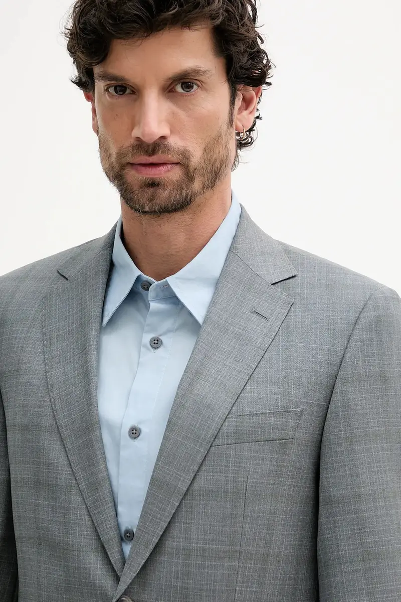 abito in lana uomo colore grigio 50546122 miniatura 5