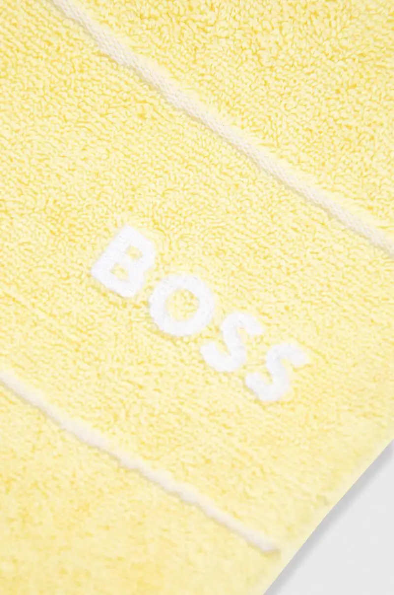 asciugamano con aggiunta di lana 100 x 150 cm Giallo miniatura 3