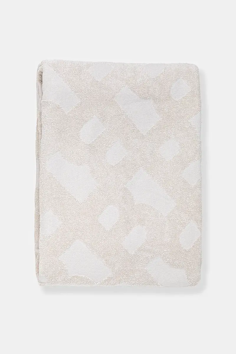 asciugamano con aggiunta di lana colore beige 50540417 miniatura 2