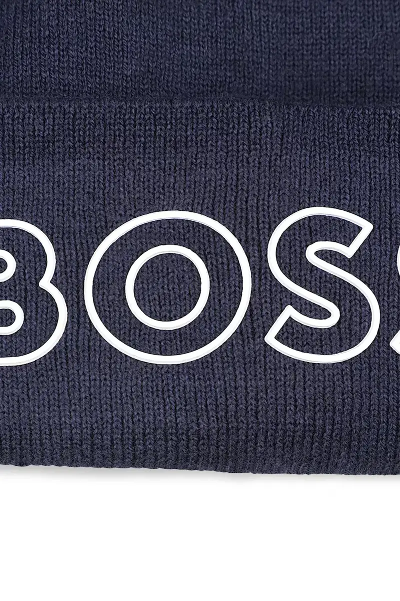 beretto con aggiunta di lana bambino/a colore blu navy J52617 miniatura 3