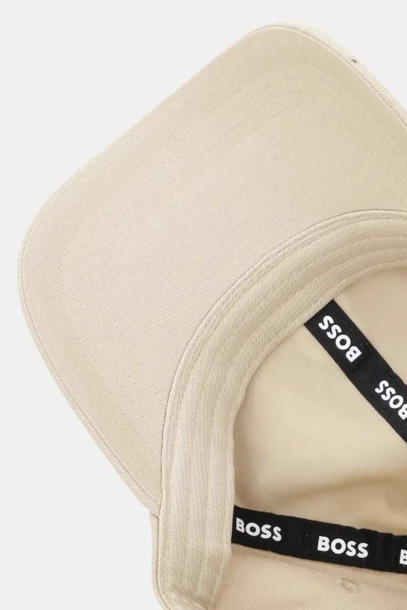 berretto da baseball in cotone colore beige con applicazione 50533348 miniatura 4