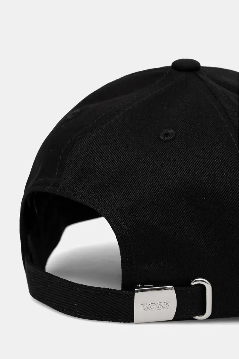 berretto da baseball in cotone colore nero con applicazione 50536482 miniatura 3