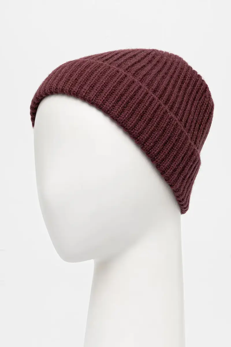 berretto in lana BECKHAM X BOSS colore granata 50552850 miniatura 2