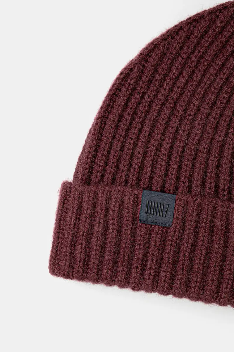 berretto in lana BECKHAM X BOSS colore granata 50552850 miniatura 3