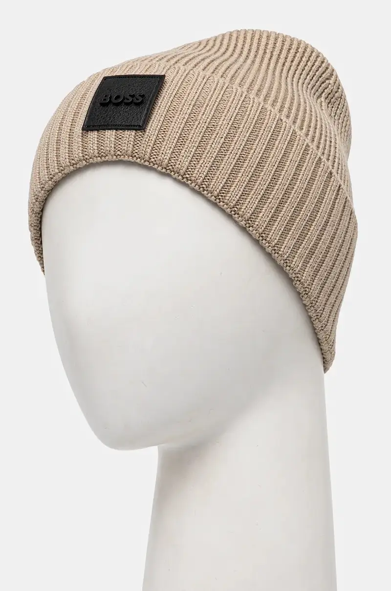 berretto in lana colore beige 50522426 miniatura 2