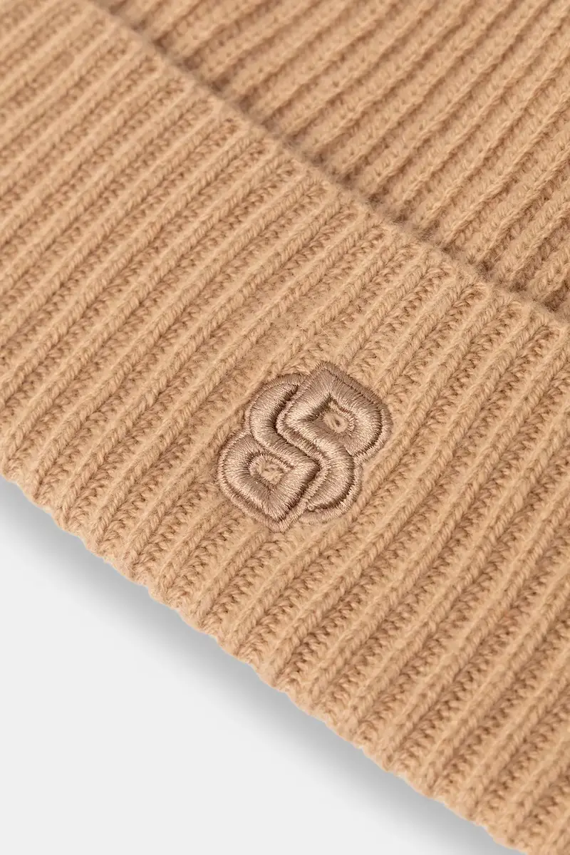 berretto in lana colore beige 50557673 miniatura 3