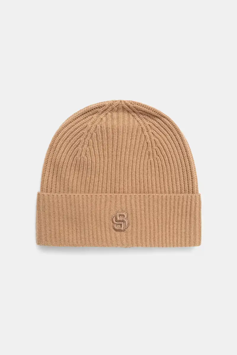 berretto in lana colore beige 50557673