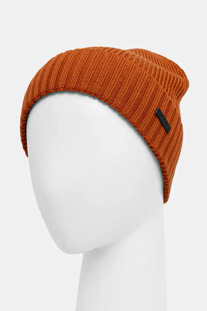 berretto in lana colore nero 50495306 Arancione miniatura 2