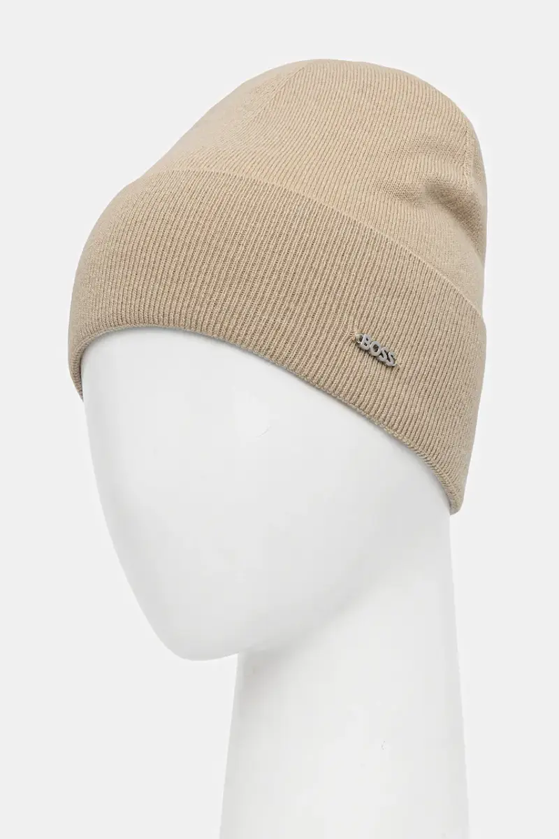 berretto in lana colore nero 50524276 Beige miniatura 2