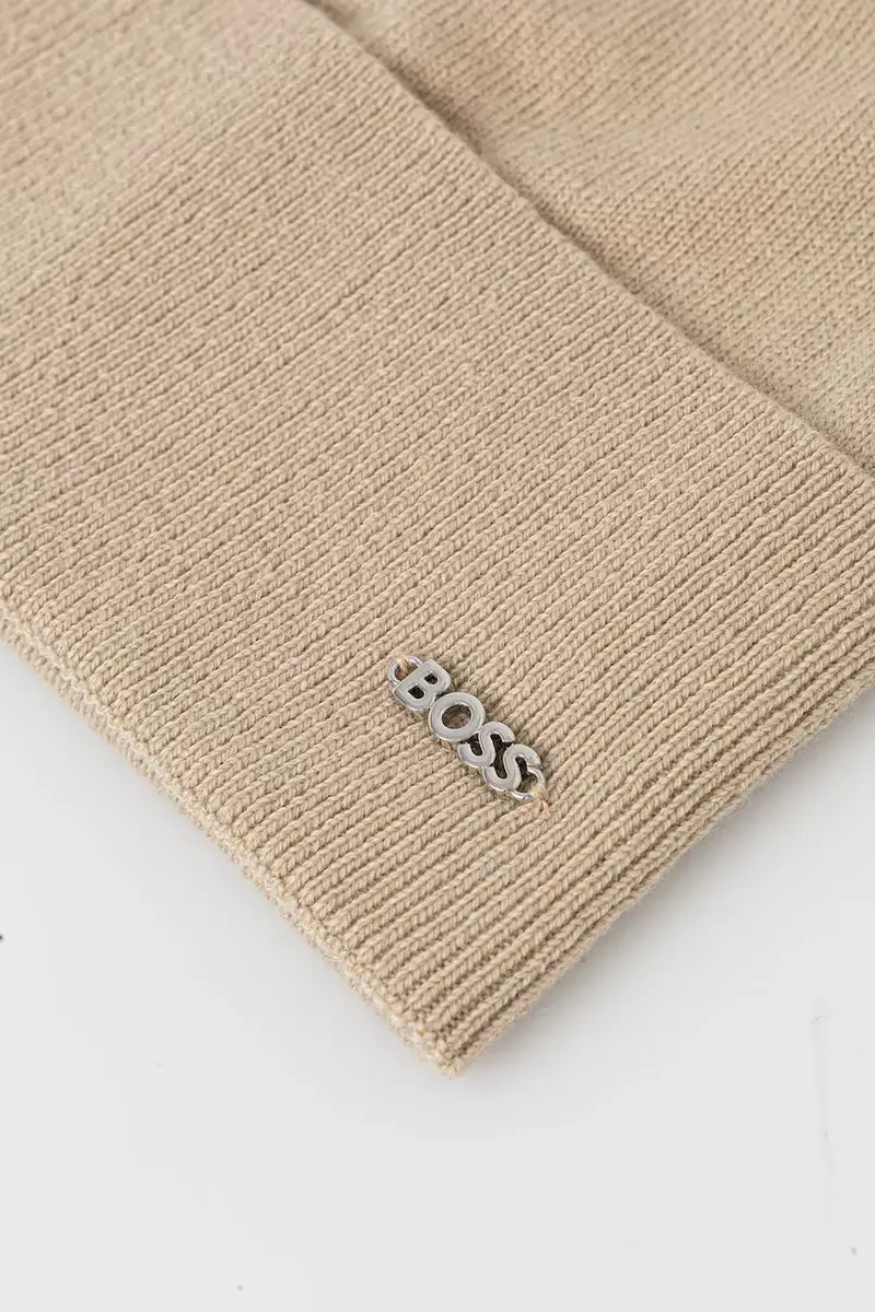 berretto in lana colore nero 50524276 Beige miniatura 3