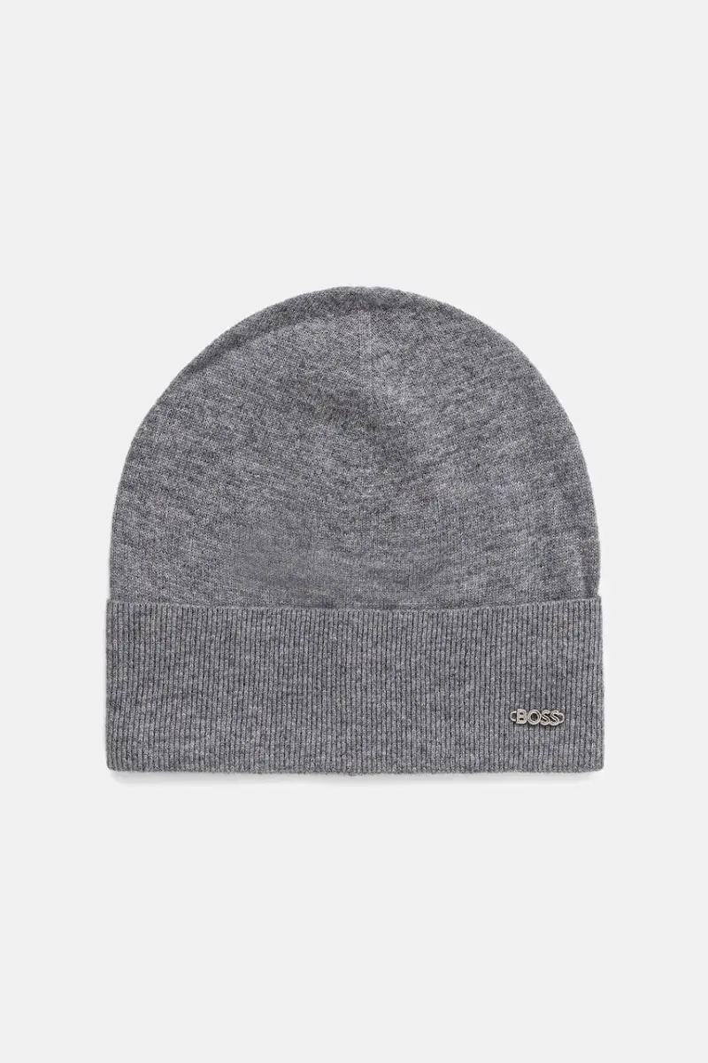 berretto in lana colore nero 50524276 Grigio
