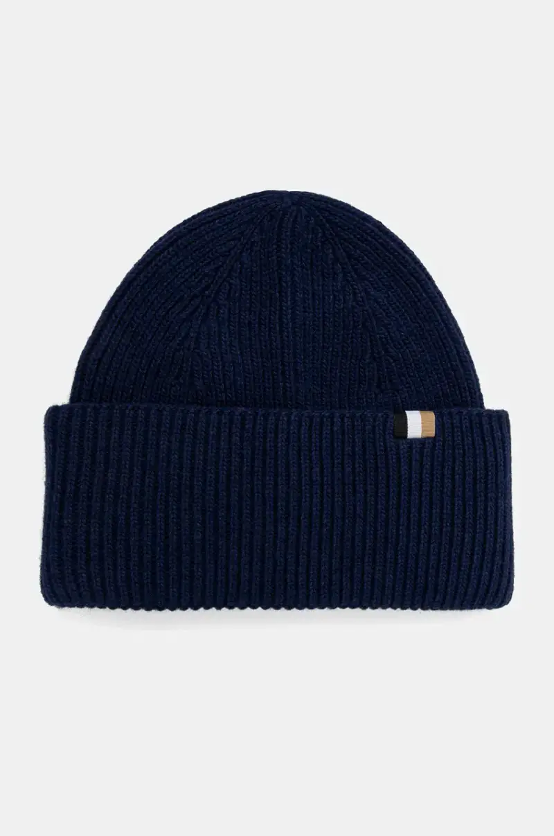 berretto in misto lana colore blu 50497808