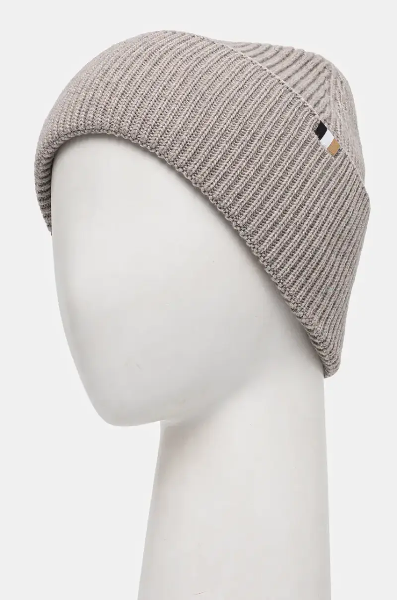 berretto in misto lana colore grigio 50497808 miniatura 2