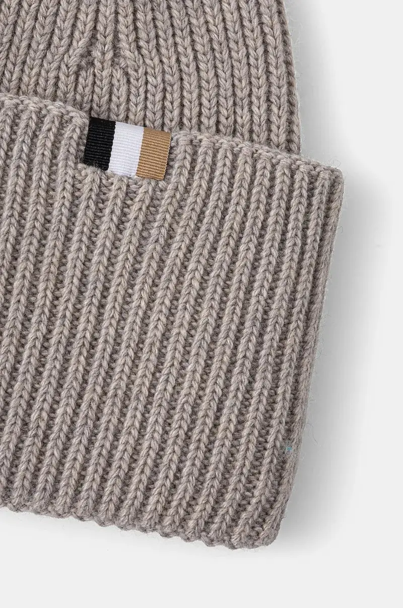 berretto in misto lana colore grigio 50497808 miniatura 3