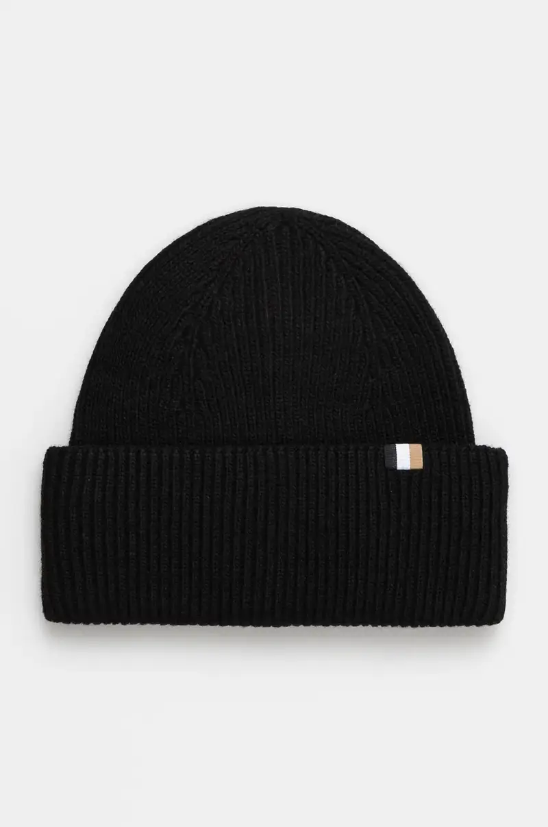 berretto in misto lana colore nero 50497808