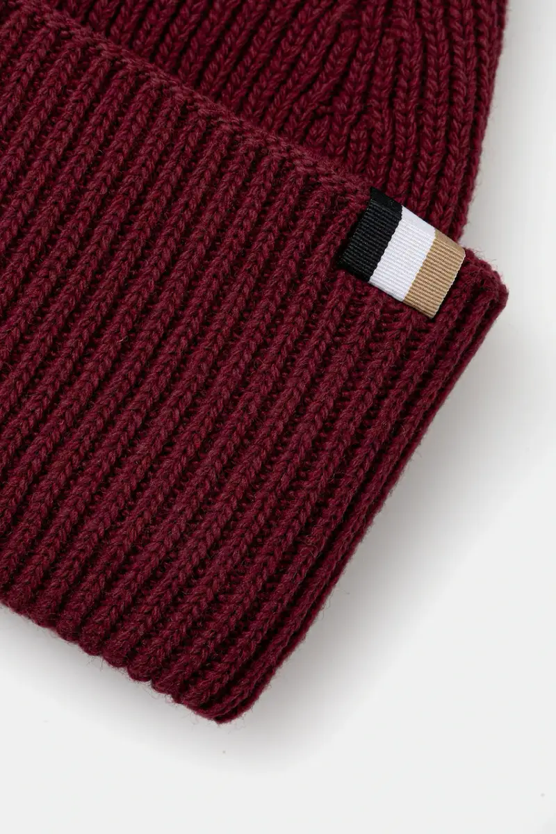 berretto in misto lana colore nero 50497808 Granata miniatura 3