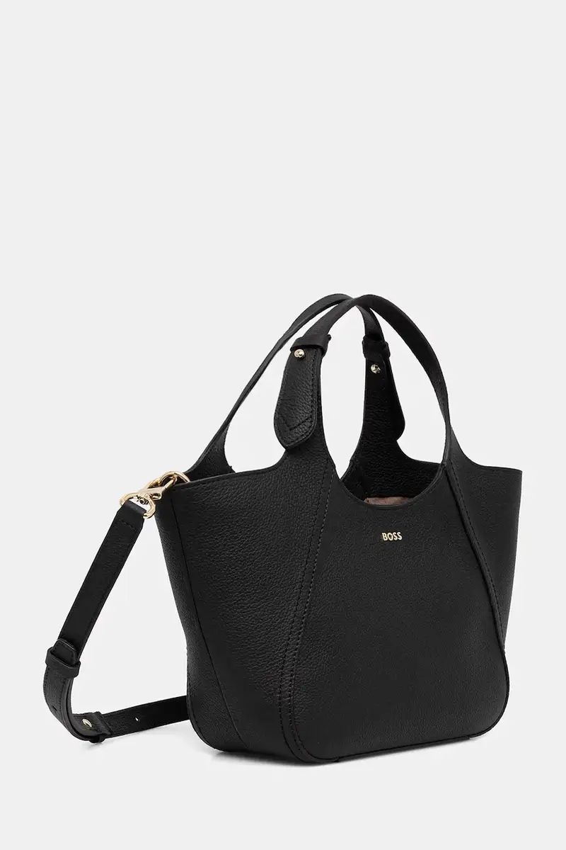 borsa in pelle scamosciata colore nero 50552118 miniatura 2