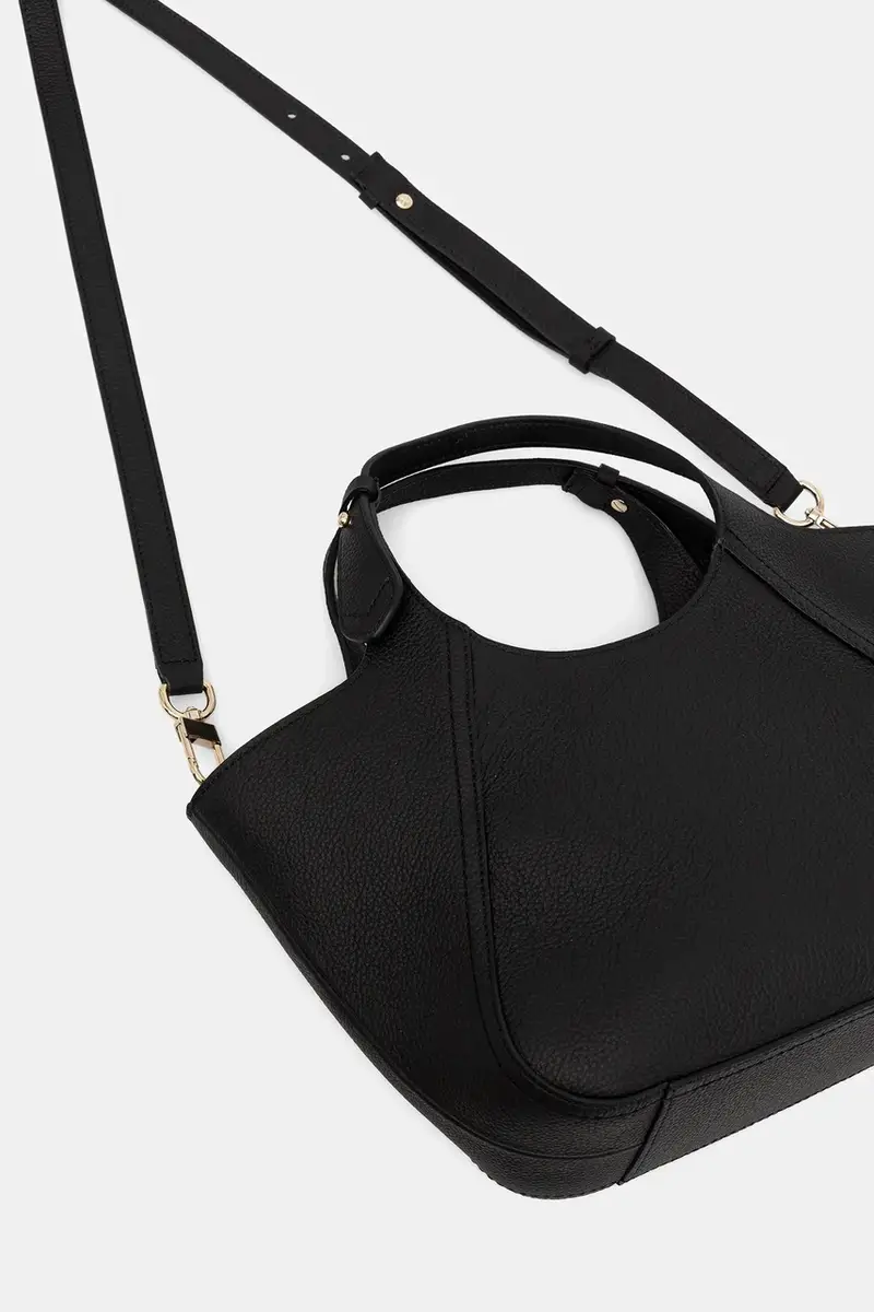 borsa in pelle scamosciata colore nero 50552118 miniatura 3