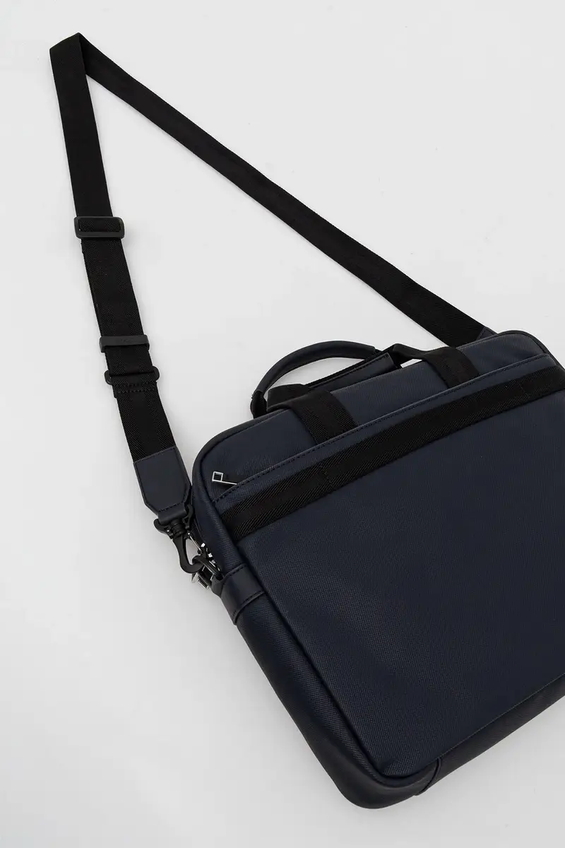 borsa per laptop colore nero 50548768 Blu navy miniatura 3