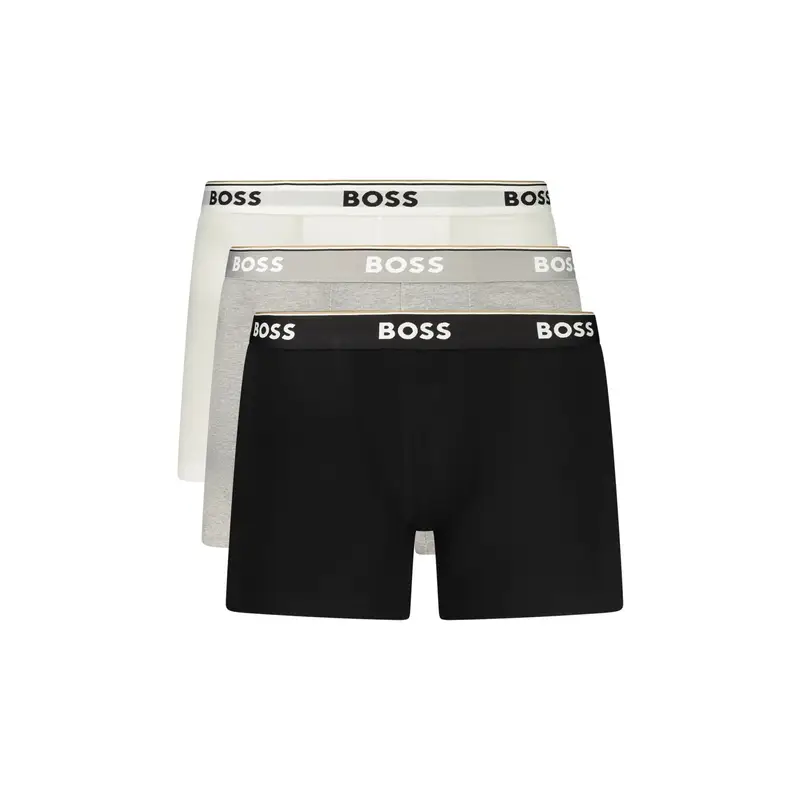 Boxer Uomo Grigio Stampa Logo