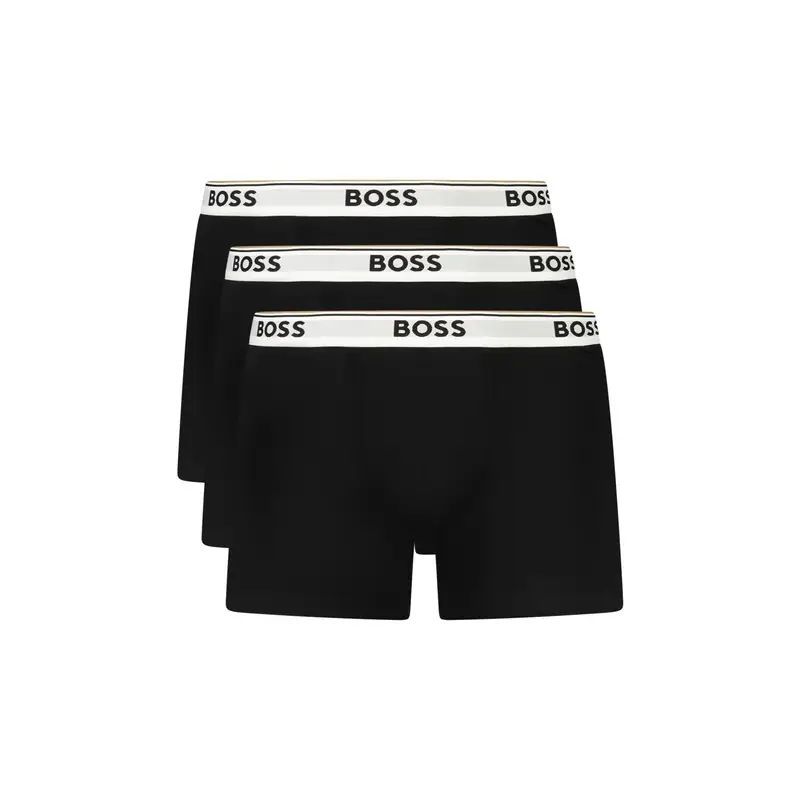 Boxer Uomo Nero Stampa Logo