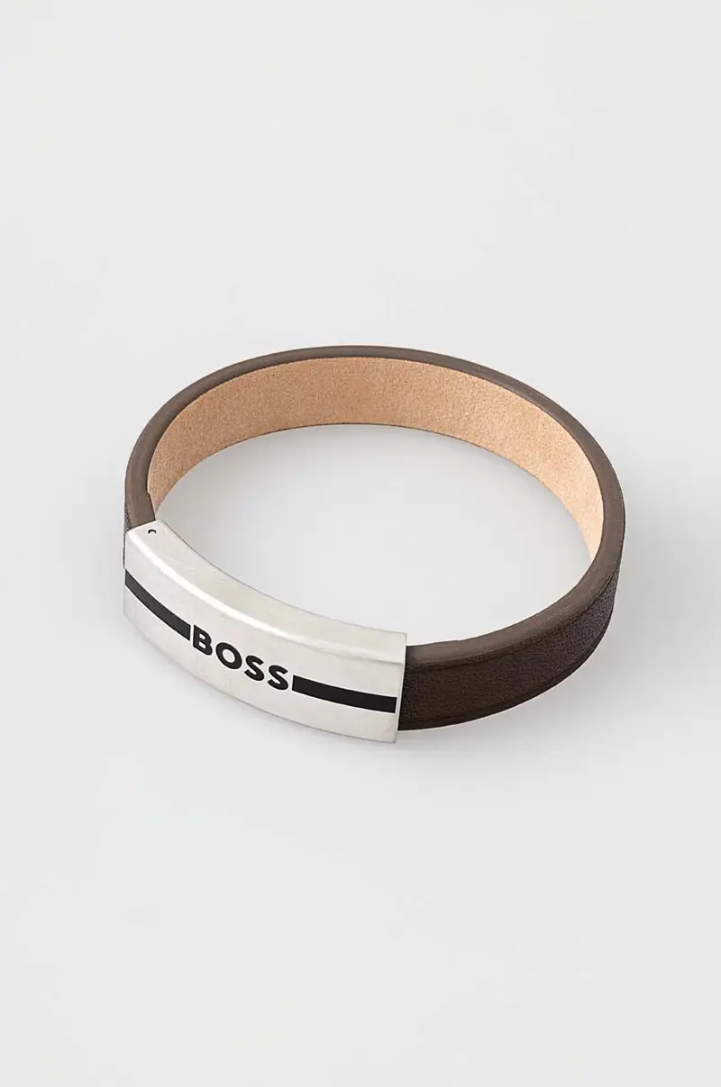 bracciale in pelle uomo 1580496S Marrone